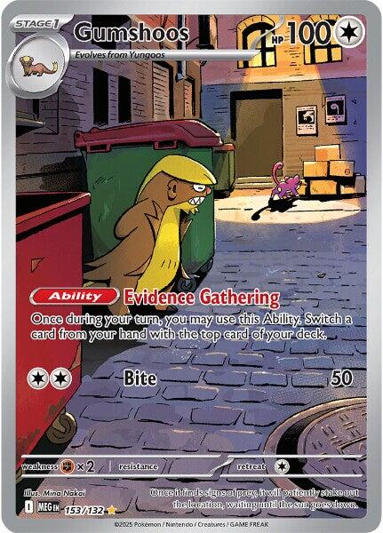 Gumshoos - 153/132 - (ME01: Mega Evolution) (Illustration Rare) Holofoil