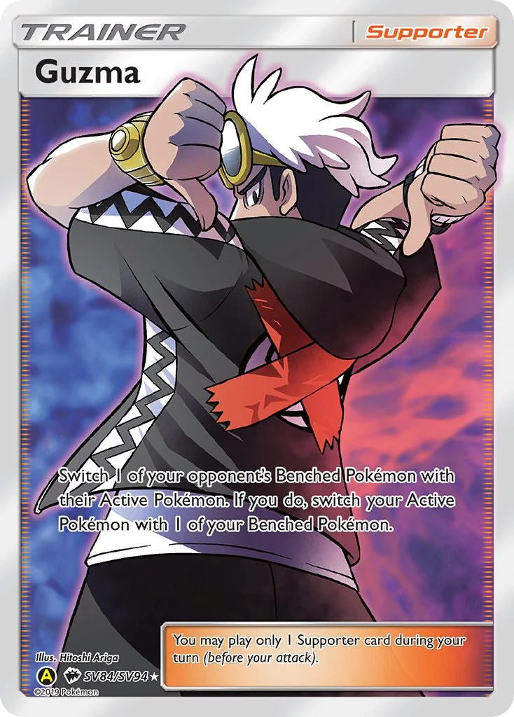 Guzma SV84/SV94 - (Hidden Fates: Shiny Vault) (Shiny Holo Rare) Holofoil