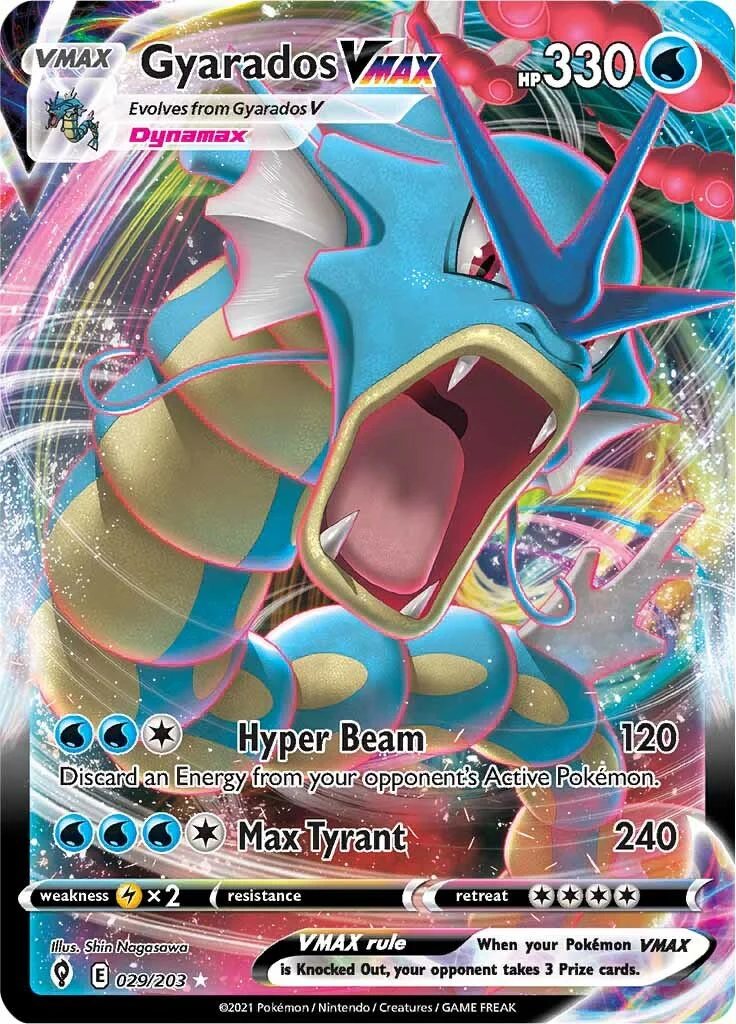 Gyarados VMAX 029/203 - (SWSH07: Evolving Skies) (Ultra Rare) Holofoil