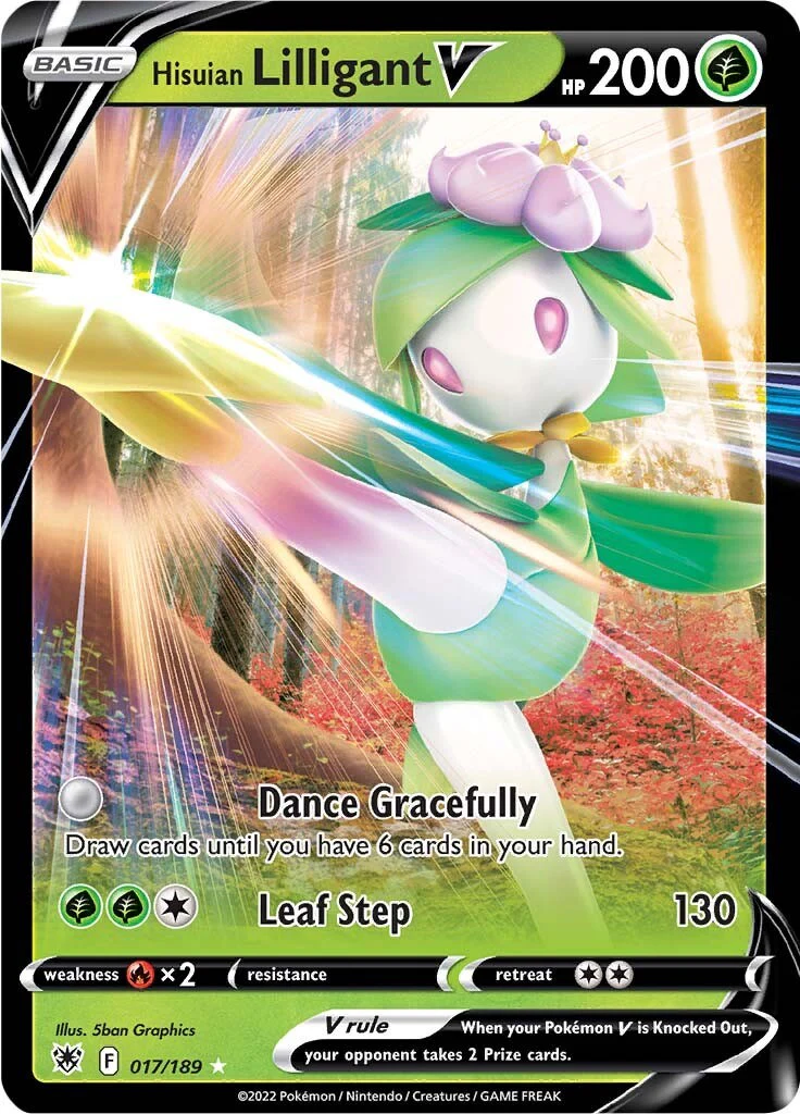 Hisuian Lilligant V 017/189 - (SWSH10: Astral Radiance) (Ultra Rare) Holofoil