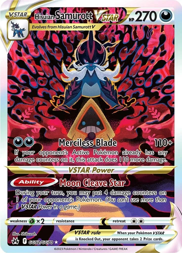 Hisuian Samurott VSTAR - GG52/GG70 - (SWSH: Crown Zenith: Galarian Gallery) (Ultra Rare)