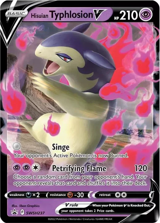 Hisuian Typhlosion V - SWSH237 - (SWSH: Sword & Shield Promo Cards) (Promo) Holofoil