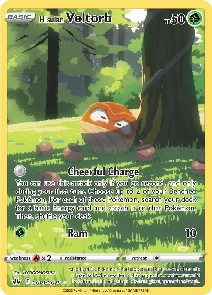 Hisuian Voltorb GG01/GG70 - (SWSH: Crown Zenith: Galarian Gallery) (Ultra Rare) Holofoil