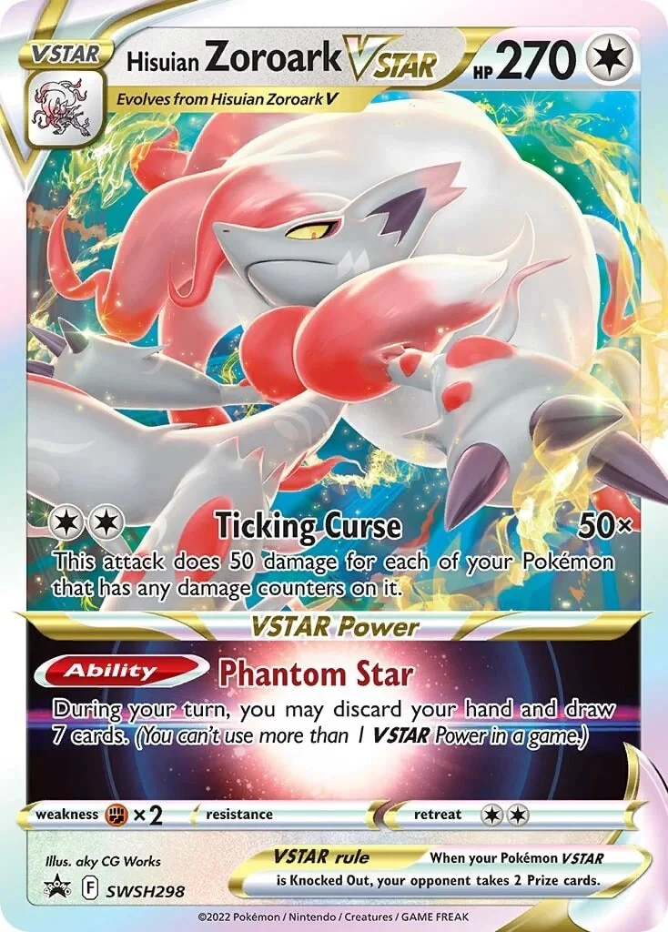 Hisuian Zoroark VSTAR - SWSH298 - (SWSH: Sword & Shield Promo Cards) (Promo)