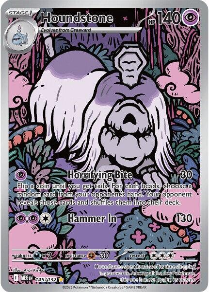 Houndstone - 145/132 - (ME01: Mega Evolution) (Illustration Rare)