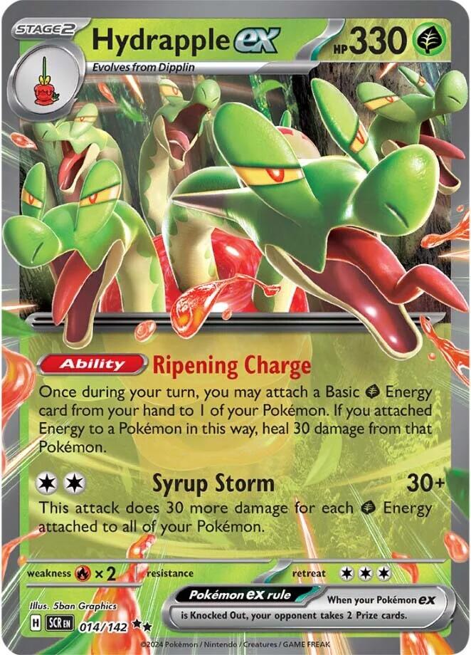 Hydrapple ex - 014/142 - (SV07: Stellar Crown) (Double Rare) Holofoil