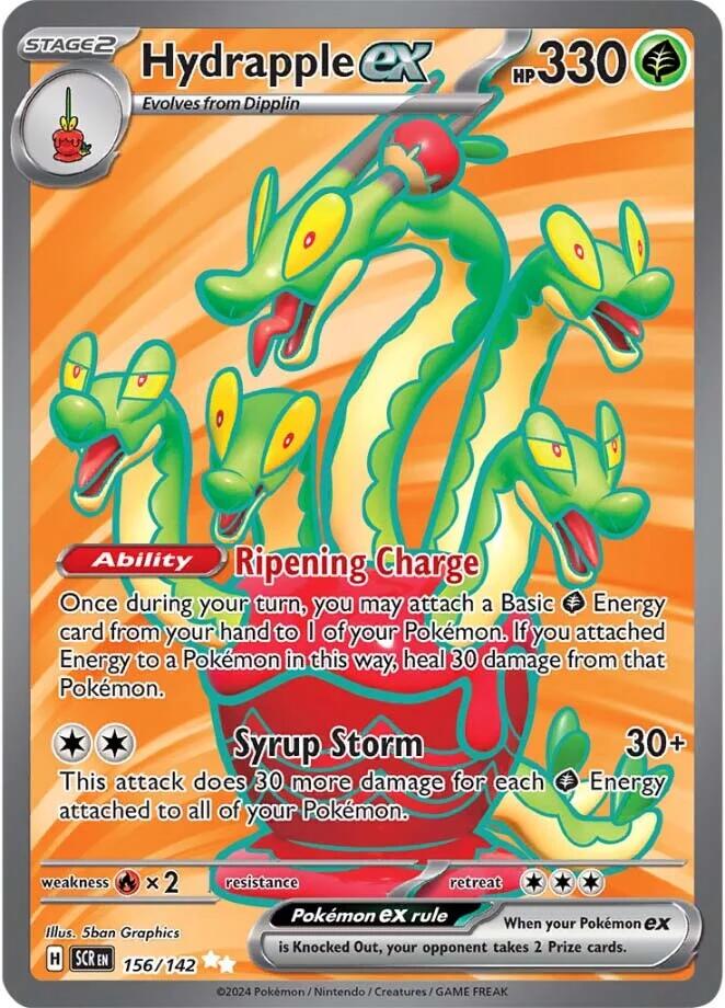 Hydrapple ex - 156/142 - (SV07: Stellar Crown) (Ultra Rare) Holofoil