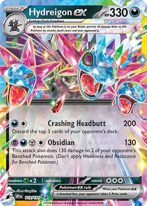 Hydreigon ex - 119/191 - (SV08: Surging Sparks) (Double Rare) Holofoil