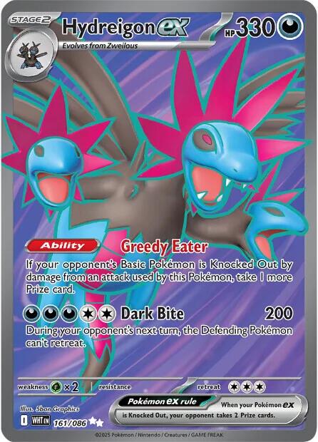 Hydreigon ex - 161/086 - (SV: White Flare) (Ultra Rare) Holofoil