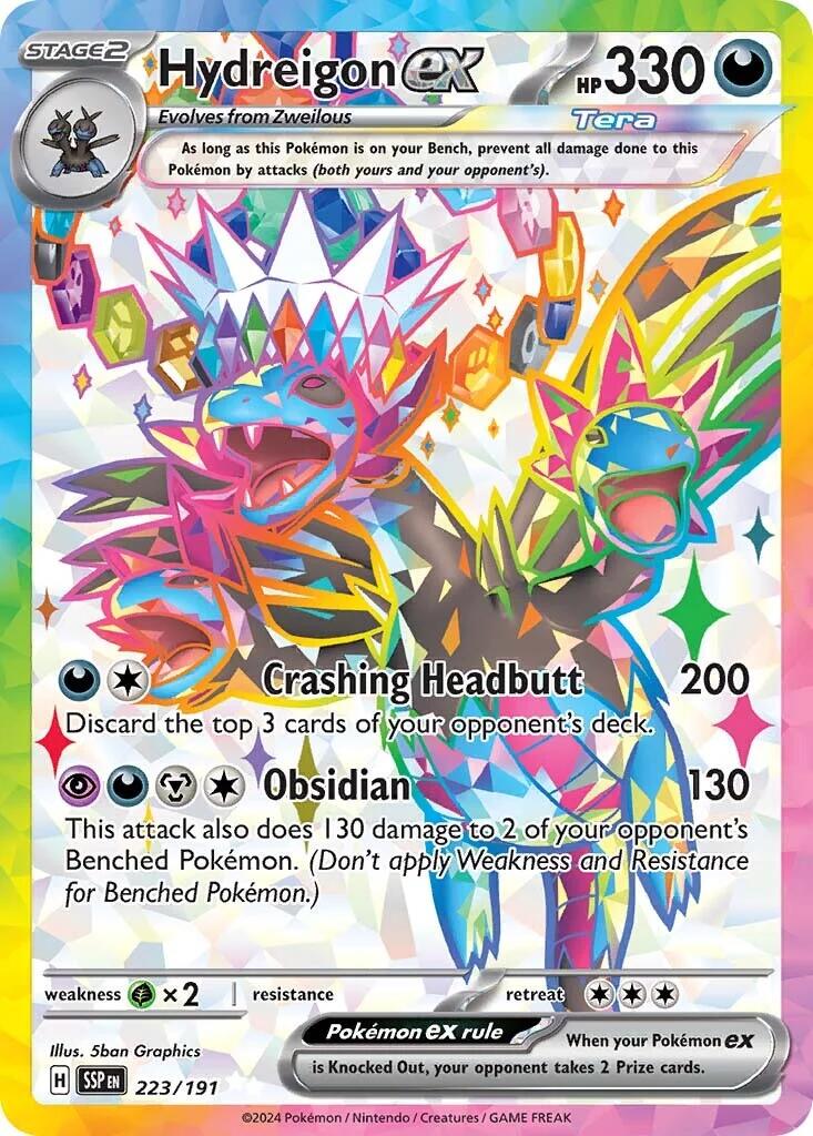 Hydreigon ex - 223/191 - (SV08: Surging Sparks) (Ultra Rare)