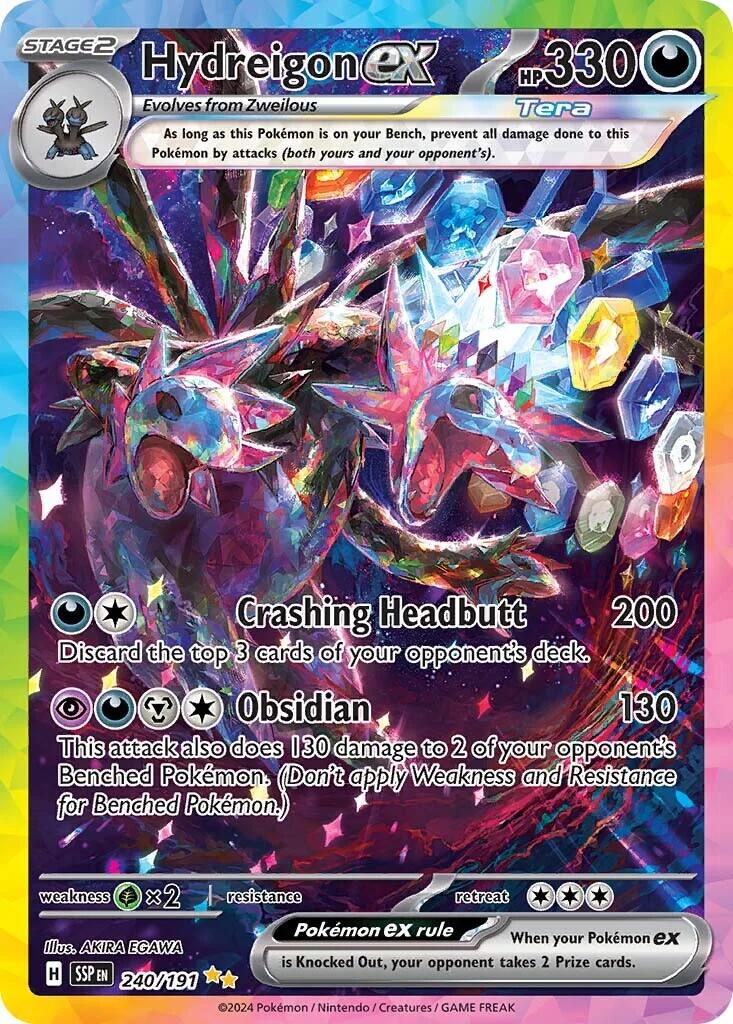 Hydreigon ex - 240/191 - (SV08: Surging Sparks) (Special Illustration Rare) Holofoil