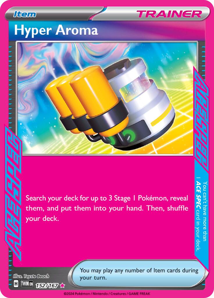 Hyper Aroma 152/167 - (SV06: Twilight Masquerade) (ACE SPEC Rare) Holofoil