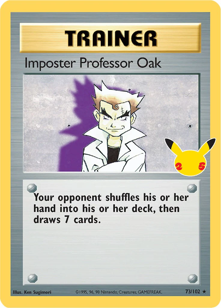 Imposter Professor Oak 73/102 - (Celebrations: Classic Collection) (Classic Collection) Holofoil