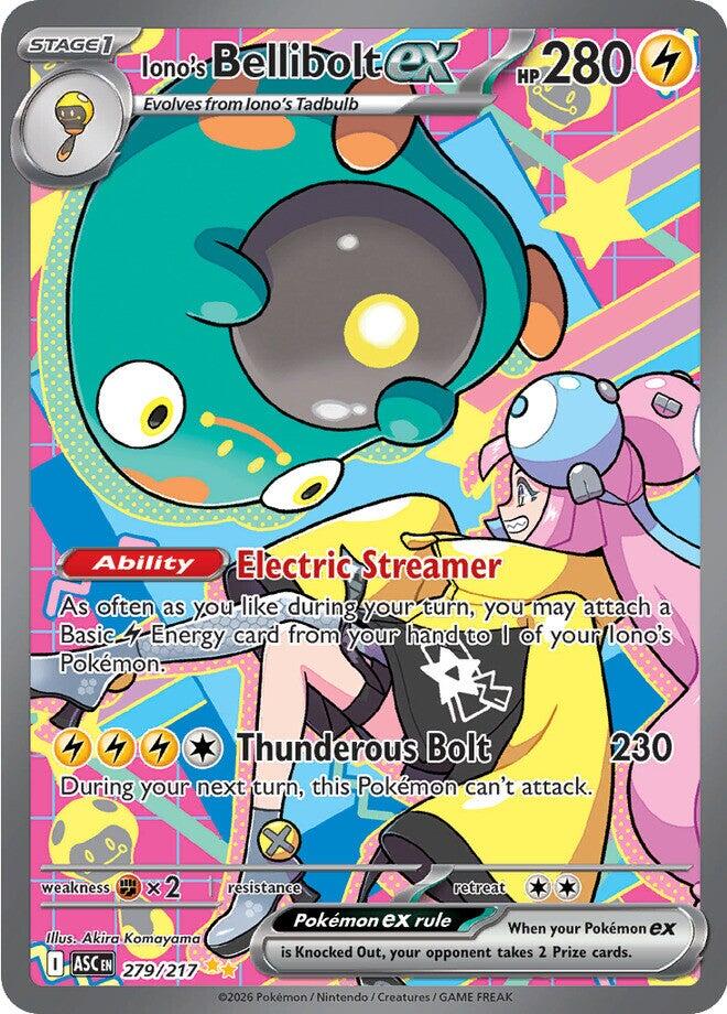 Iono's Bellibolt ex - 279/217 - (ME: Ascended Heroes) (Special Illustration Rare) Holofoil