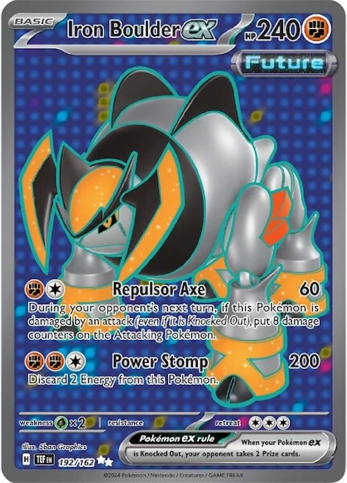 Iron Boulder ex - 192/162 - (SV05: Temporal Forces) (Ultra Rare) Holofoil