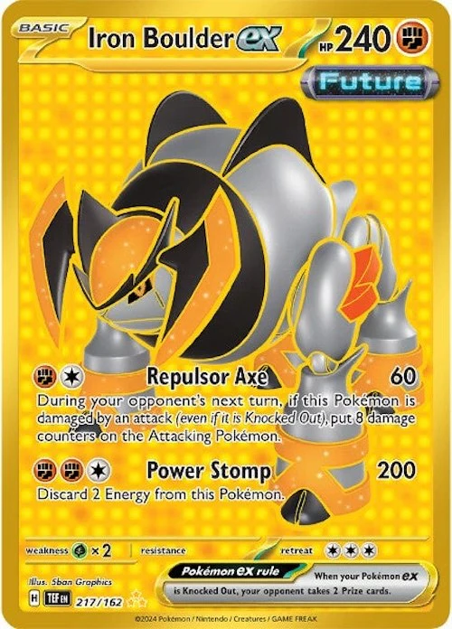 Iron Boulder ex - 217/162 - (SV05: Temporal Forces) (Hyper Rare) Holofoil
