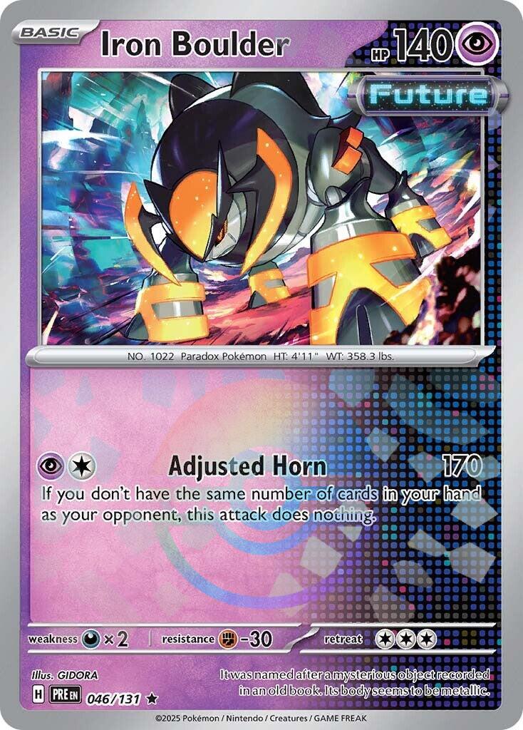 Iron Boulder (Poke Ball Pattern) 046/131 - (SV: Prismatic Evolutions) (Rare) Holofoil