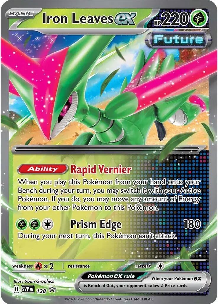 Iron Leaves ex - 128 - (SV: Scarlet & Violet Promo Cards) (Promo) Holofoil
