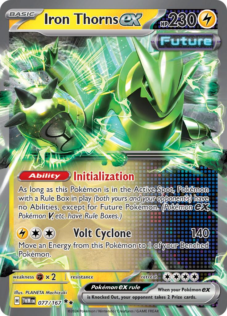 Iron Thorns ex - 077/167 - (SV06: Twilight Masquerade) (Double Rare) Holofoil