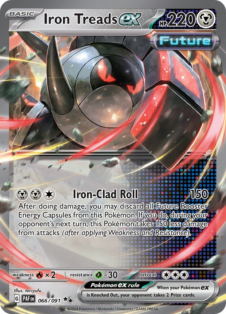 Iron Treads ex 066/091 - (SV: Paldean Fates) (Double Rare) Holofoil