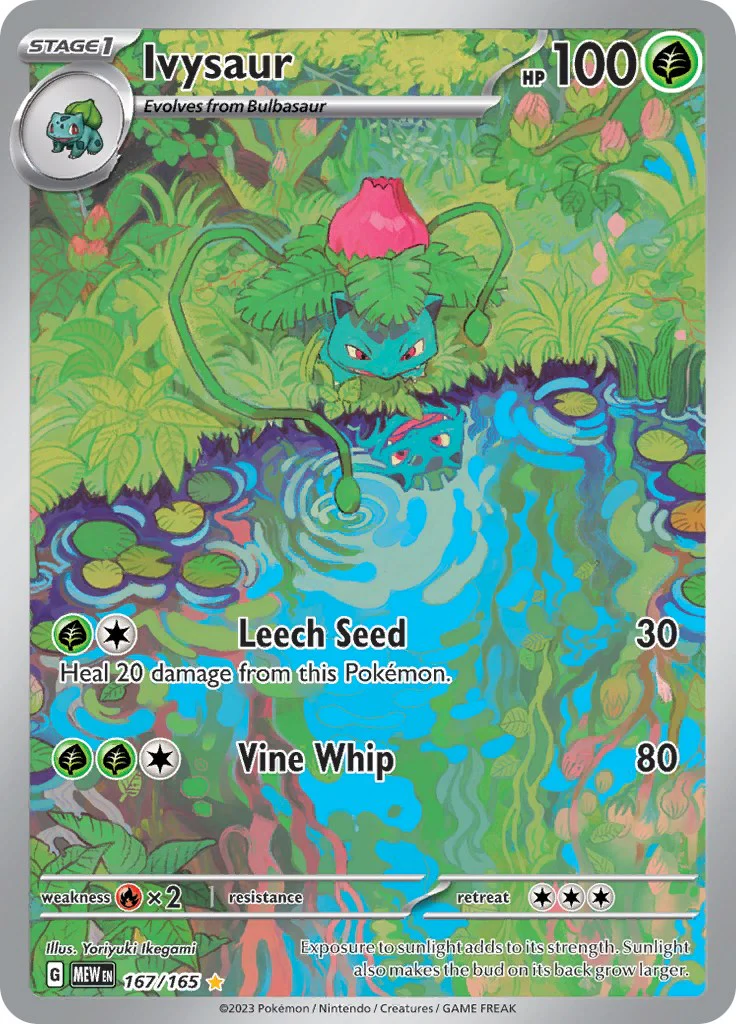 Ivysaur - 167/165 - (SV: Scarlet & Violet 151) (Illustration Rare) Holofoil
