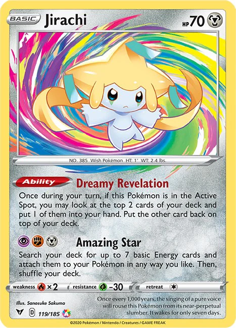 Jirachi - (SWSH04: Vivid Voltage) (Amazing Rare)