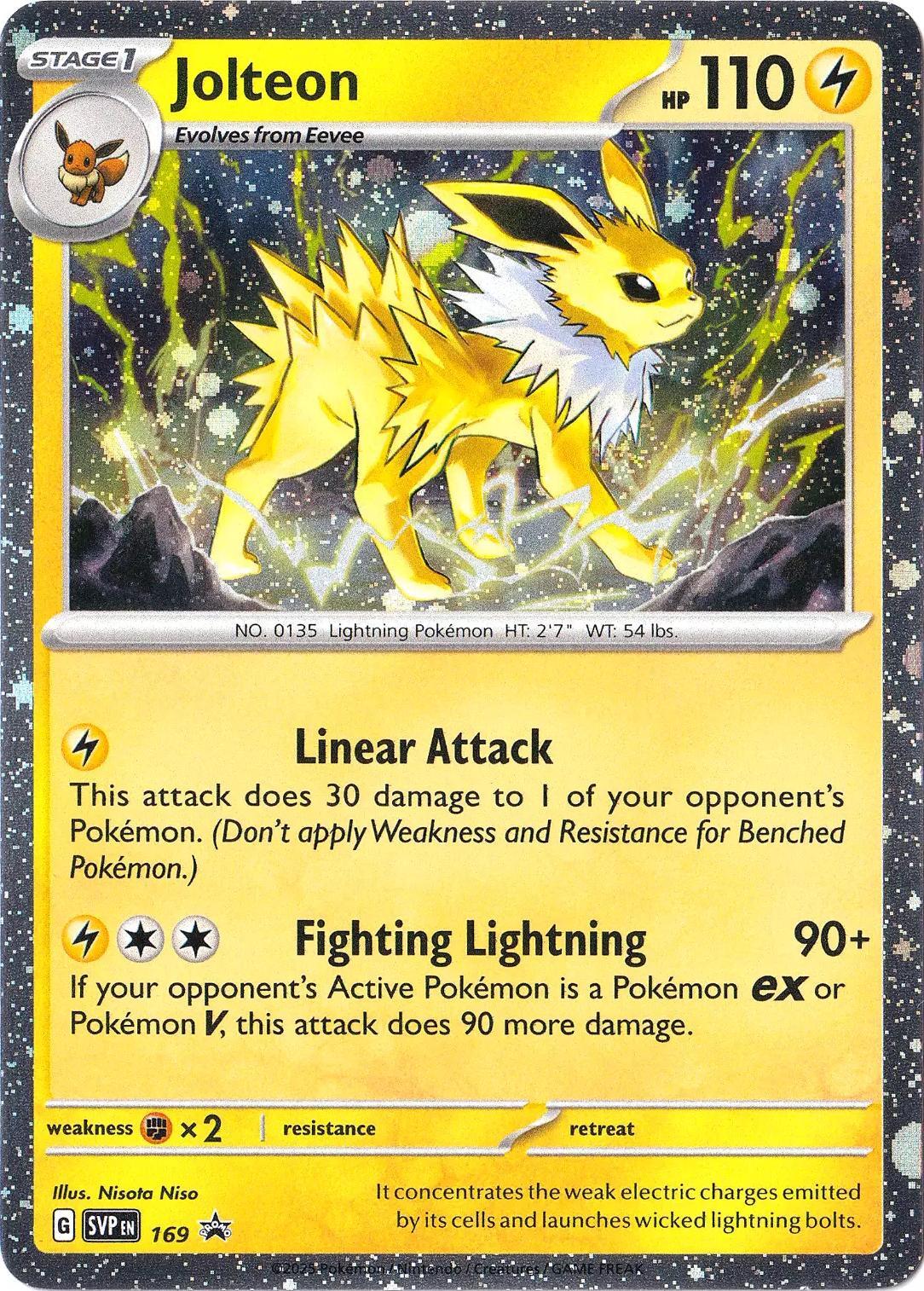 Jolteon - 169 (Cosmos Holo) 169 - (SV: Scarlet & Violet Promo Cards) (Rare) Holofoil