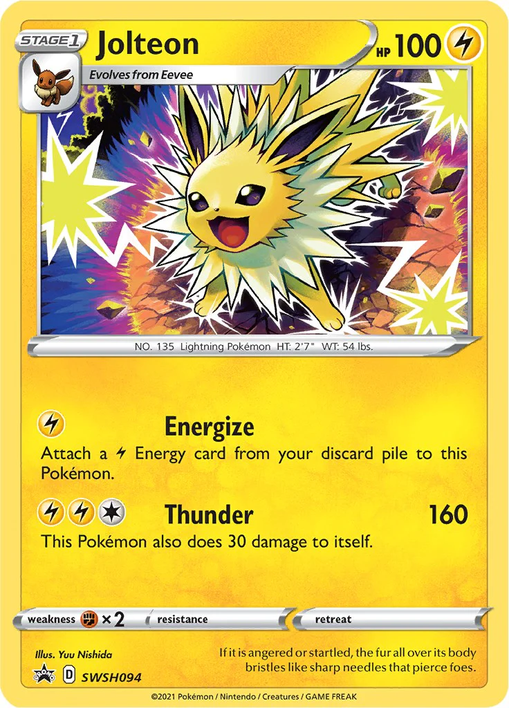 Jolteon - SWSH094 - (SWSH: Sword & Shield Promo Cards) (Promo) Holofoil