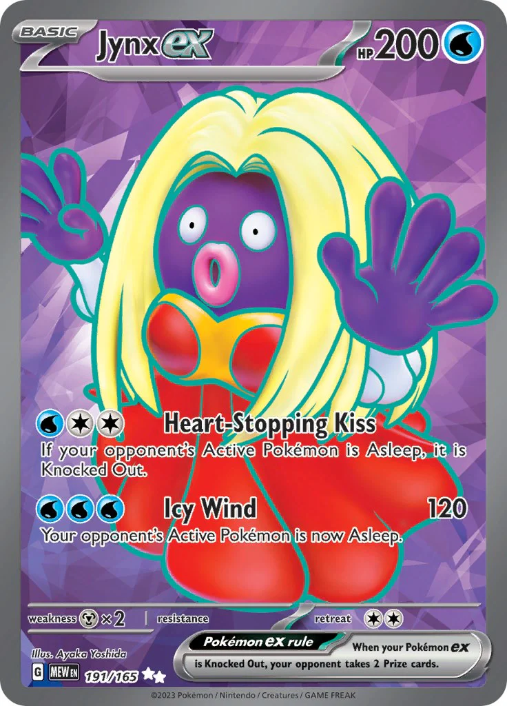 Jynx ex - 191/165 - (SV: Scarlet & Violet 151) (Ultra Rare) Holofoil