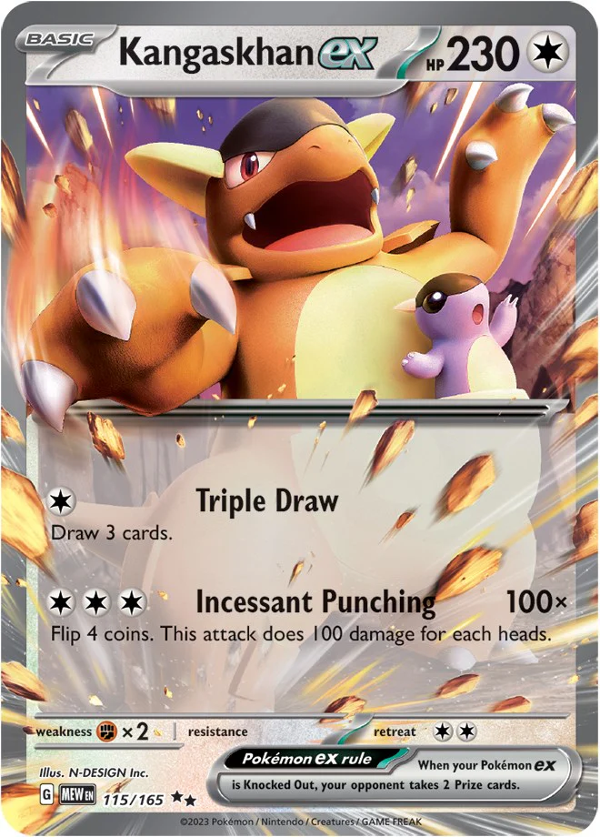 Kangaskhan ex - 115/165 - (SV: Scarlet & Violet 151) (Double Rare)