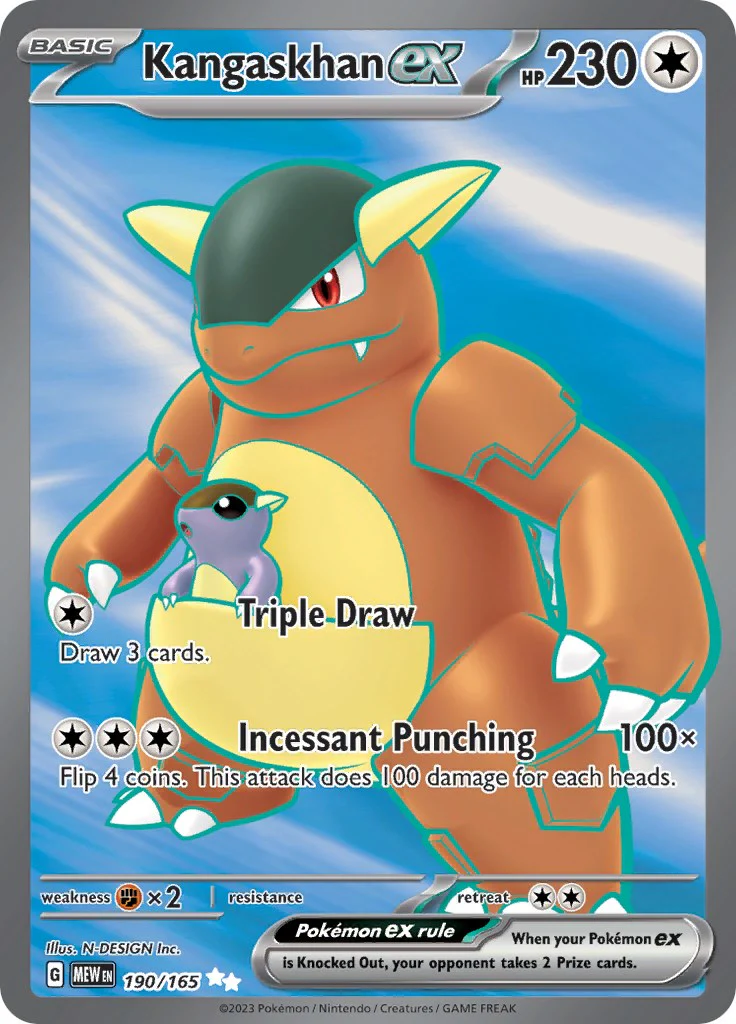 Kangaskhan ex - 190/165 - (SV: Scarlet & Violet 151) (Ultra Rare) Holofoil