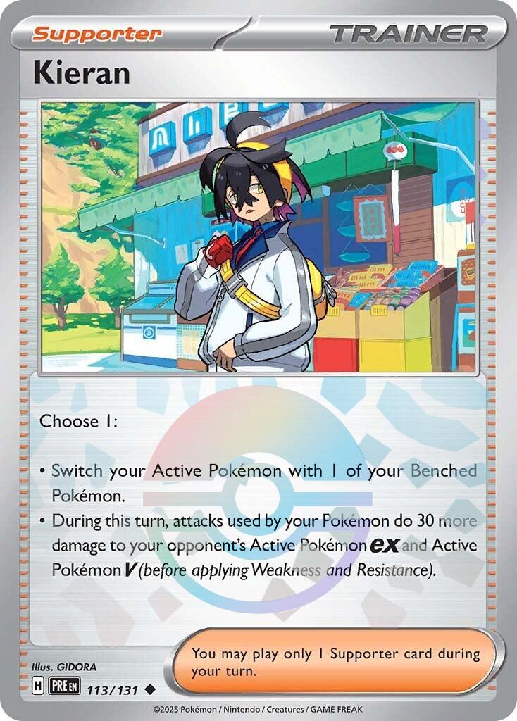 Kieran - 113/131 (Poke Ball Pattern) - (SV: Prismatic Evolutions) (Uncommon)