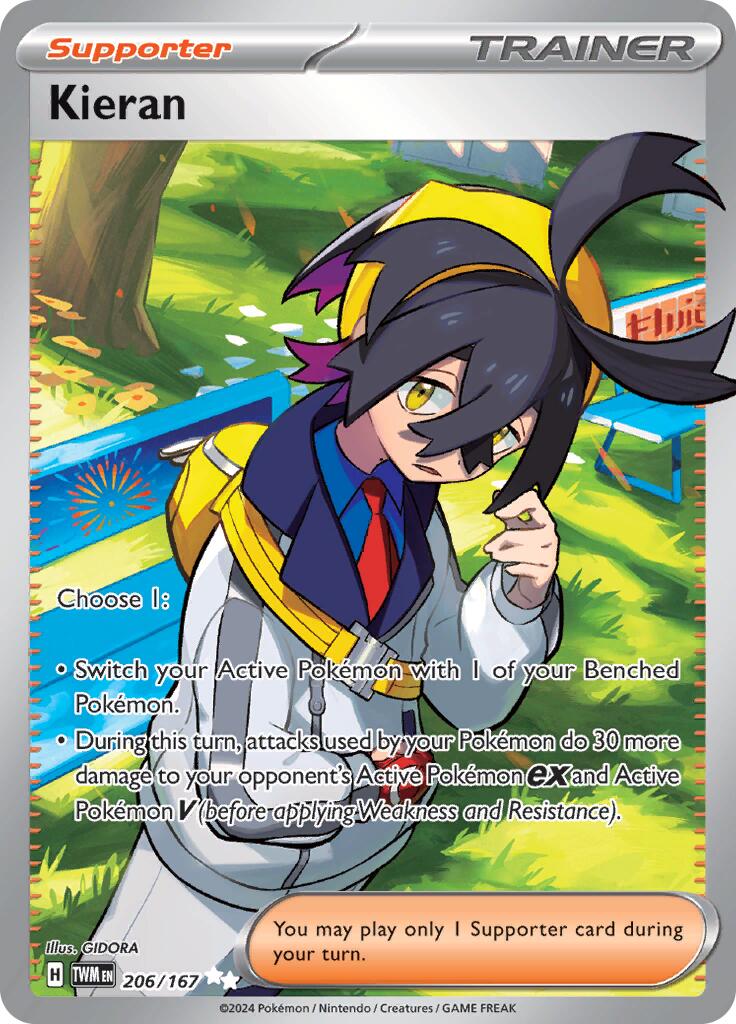 Kieran - 206/167 - (SV06: Twilight Masquerade) (Ultra Rare) Holofoil
