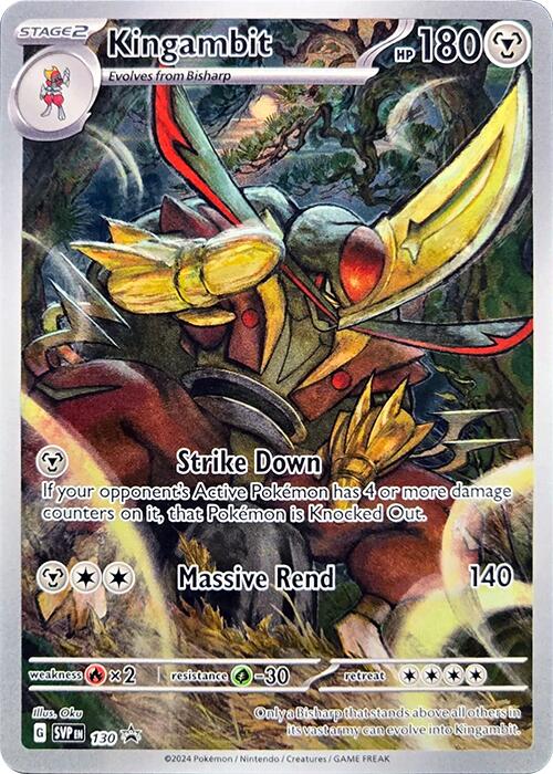 Kingambit - 130 - (SV: Scarlet & Violet Promo Cards) (Promo) Holofoil