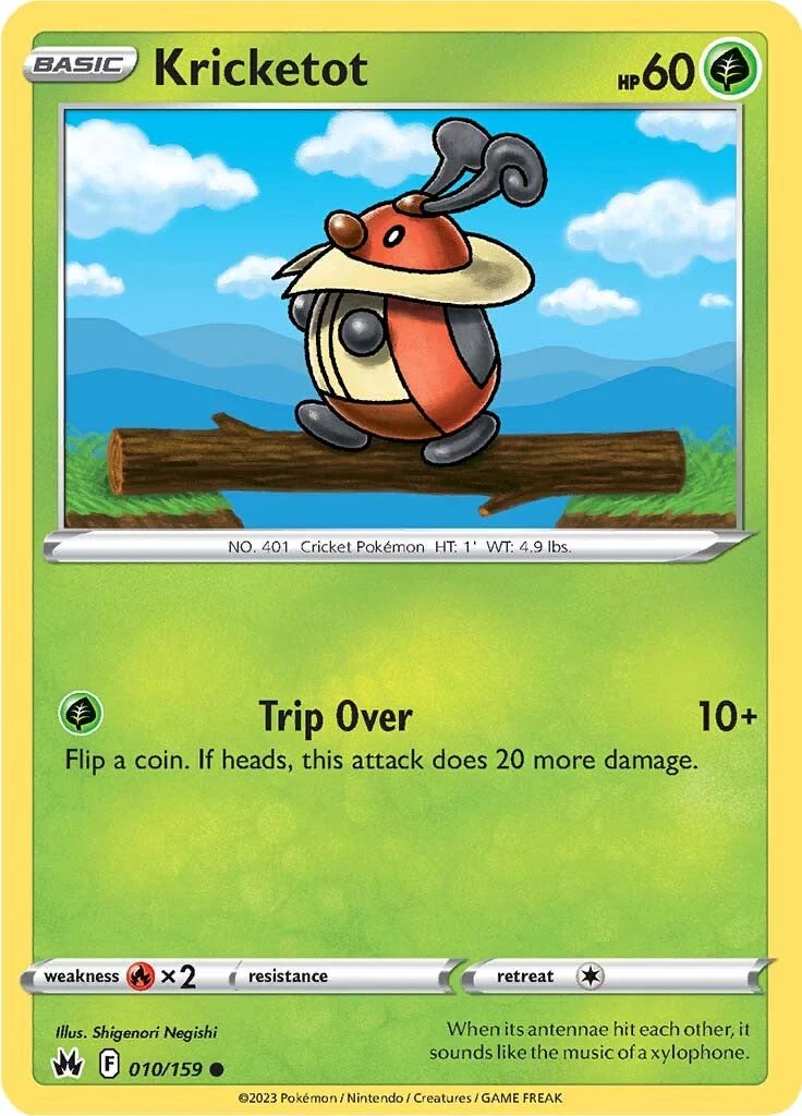 Kricketot 010/159 - (SWSH: Crown Zenith) (Common) (Reverse Holofoil)