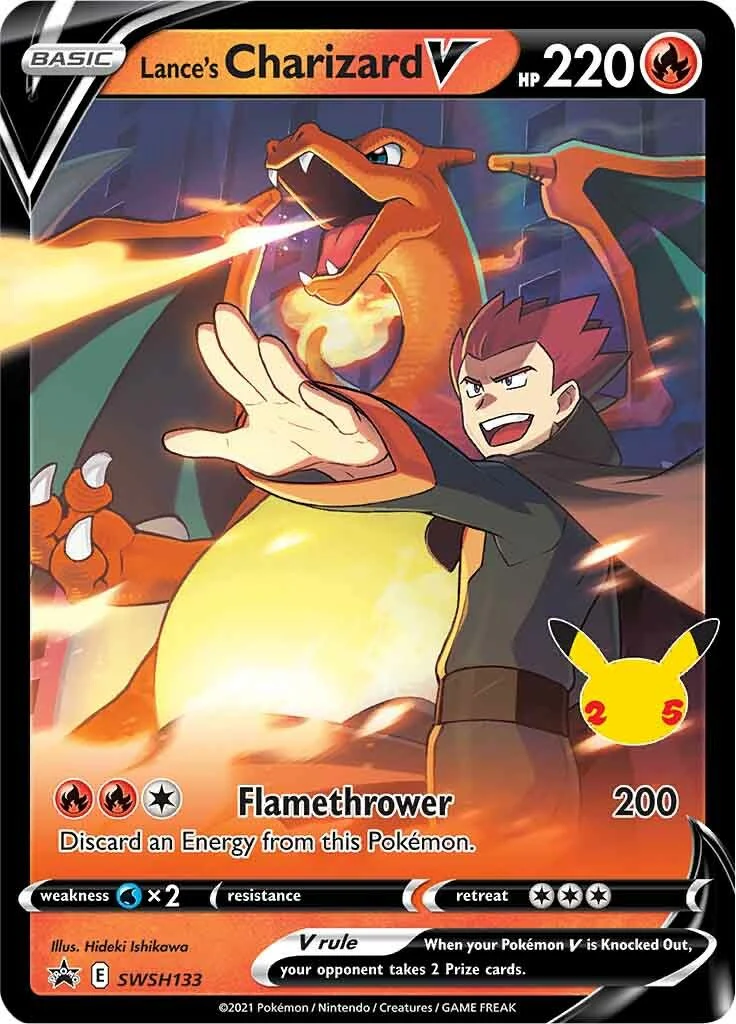 Lance's Charizard V - SWSH133 - (SWSH: Sword & Shield Promo Cards) (Promo) Holofoil