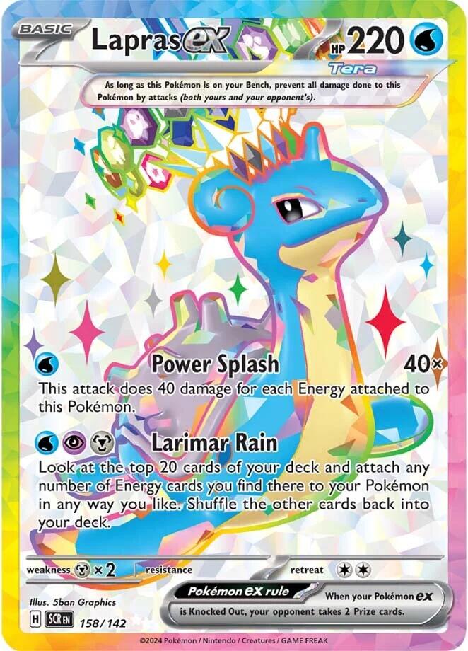 Lapras ex - 158/142 - (SV07: Stellar Crown) (Ultra Rare)