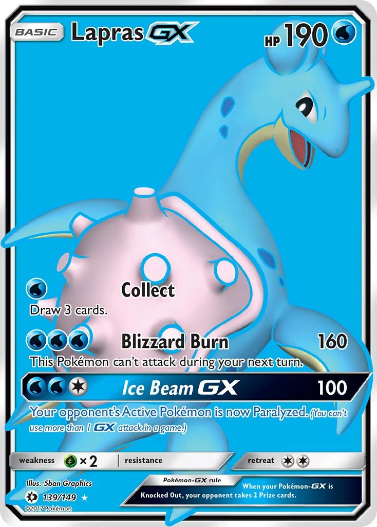 Lapras GX (Full Art) - (SM Base Set) (Ultra Rare)