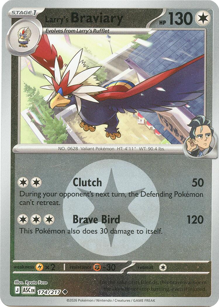 Larry's Braviary (Energy Symbol Pattern) - (ME: Ascended Heroes) (Uncommon)