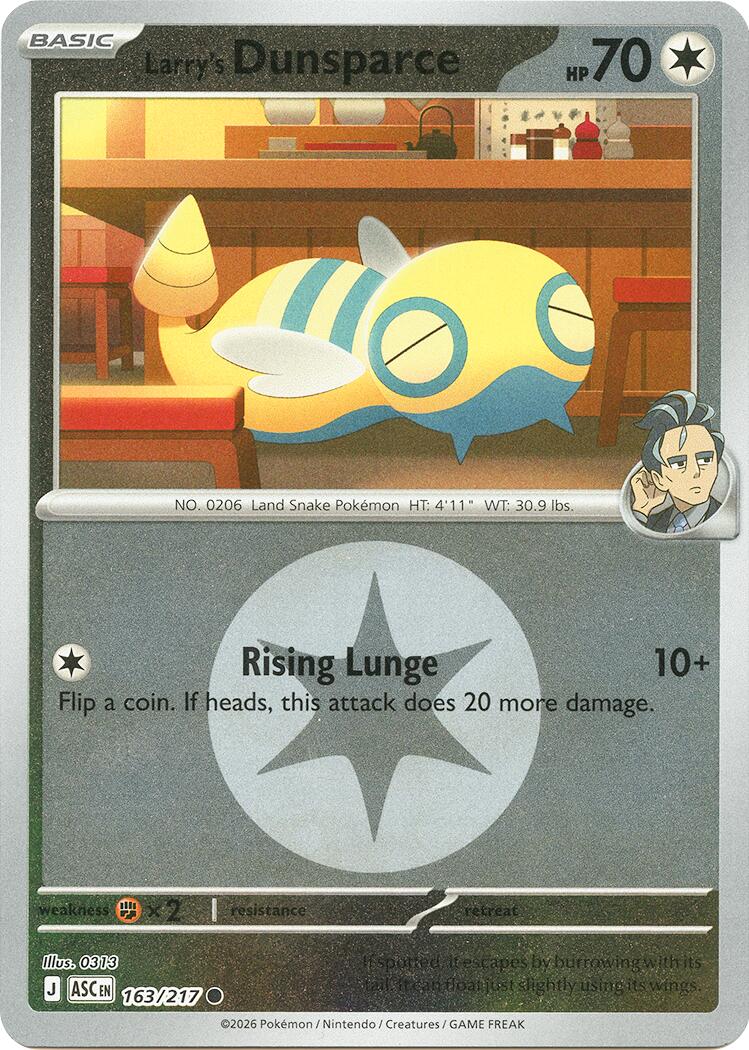 Larry's Dunsparce (Energy Symbol Pattern) - (ME: Ascended Heroes) (Common)