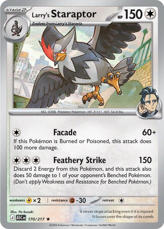 Larry's Staraptor - 170/217 - (ME: Ascended Heroes) (Rare) Holofoil