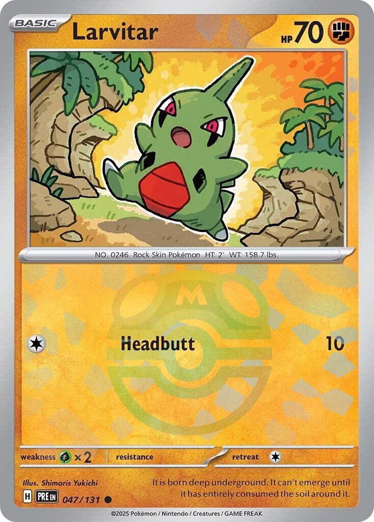Larvitar (Master Ball Pattern) - (SV: Prismatic Evolutions) (Common)
