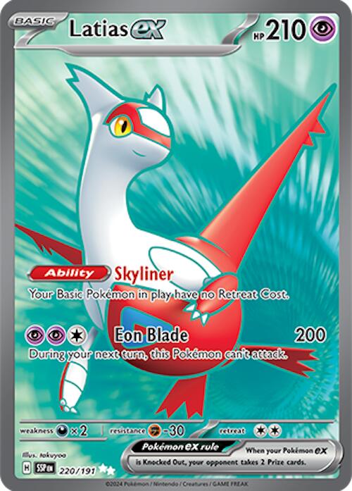 Latias ex - 220/191 - (SV08: Surging Sparks) (Ultra Rare) Holofoil