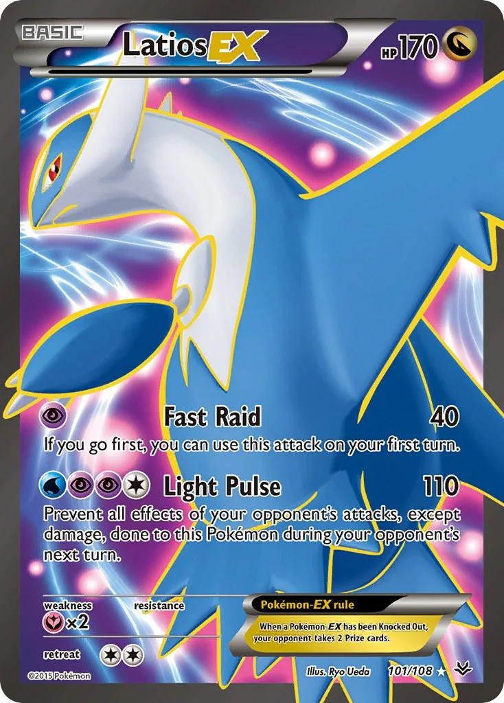 Latios EX (101 Full Art) 101/108 - (XY - Roaring Skies) (Ultra Rare) Holofoil