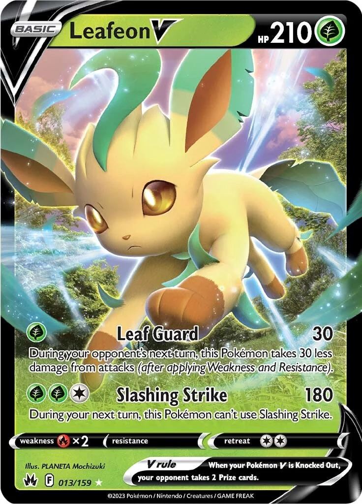 Leafeon V - 013/159 - (SWSH: Crown Zenith) (Ultra Rare)