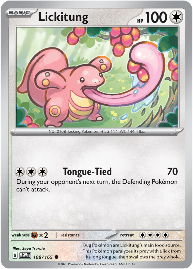 Lickitung 108/165 - (SV: Scarlet & Violet 151) (Common) Normal