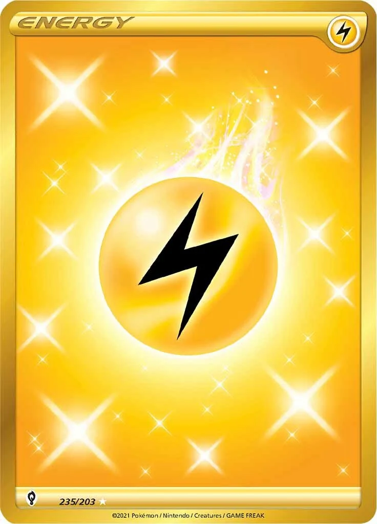 Lightning Energy (Secret) 235/203 - (SWSH07: Evolving Skies) (Secret Rare) Holofoil