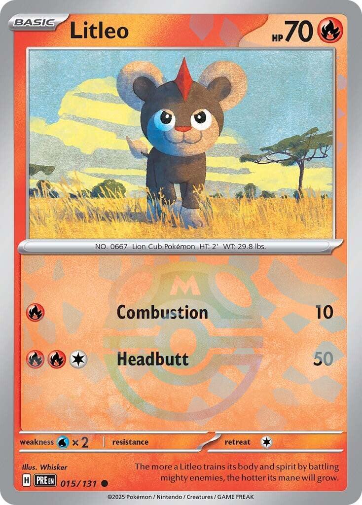 Litleo (Master Ball Pattern) - (SV: Prismatic Evolutions) (Common)