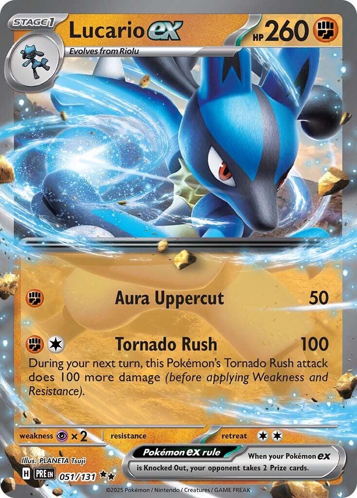 Lucario ex - (SV: Prismatic Evolutions) (Double Rare)