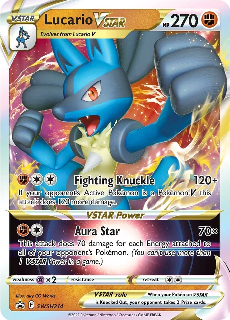 Lucario VSTAR - SWSH214 - (SWSH: Sword & Shield Promo Cards) (Promo)